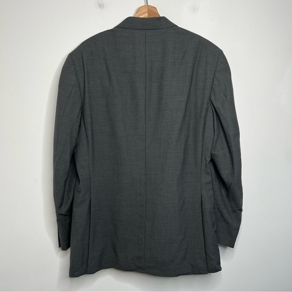 Kenneth Cole Mens Size 42R Charcoal Grey Wool Sport Coat Jacket Blazer Office - Picture 2 of 9